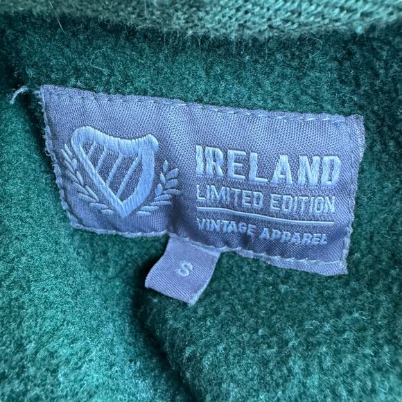 Ireland 1988 Vintage Edition Fleece Hoodie Green S - Picture 4 of 4
